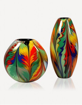 GIUNGLA VASE - MURANO GLASS - FORNACE MIAN