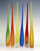 Flute Satinated Vase - Murano Glass