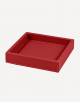 Leather Square "Soft" Valet Tray - Made in Italy - Giobagnara
