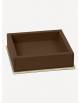 Firenze Leather Square Valet Tray - Made in Italy - Giobagnara