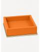 Firenze Leather Square Valet Tray - Made in Italy - Giobagnara
