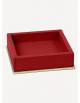 Firenze Leather Square Valet Tray - Made in Italy - Giobagnara