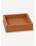 Firenze Leather Square Valet Tray - Made in Italy - Giobagnara