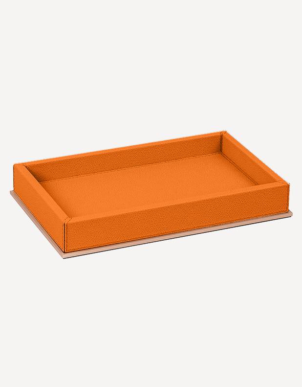 Firenze Leather Rectangular Valet Tray - Made in Italy - Giobagnara