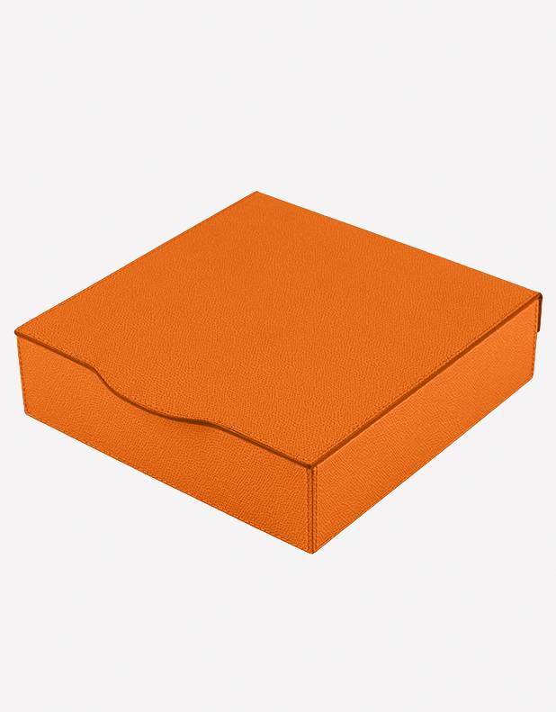 Luna Leather Square Box - Made in Italy - Giobagnara