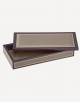 Milano Leather Rectangular Box - Made in Italy - Giobagnara