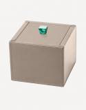 Petra Leather Square Box - Made in Italy - Giobagnara