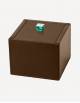 Petra Leather Square Box - Made in Italy - Giobagnara