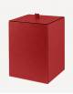 Walter Leather Waste Paper Bin - Made in Italy - Giobagnara