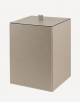 Walter Leather Waste Paper Bin - Made in Italy - Giobagnara