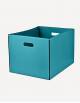Cubo Leather Rectangular Basket - Made in Italy - Giobagnara