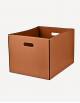 Cubo Leather Rectangular Basket - Made in Italy - Giobagnara