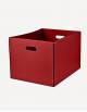 Cubo Leather Rectangular Basket - Made in Italy - Giobagnara