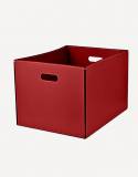 Cubo Leather Rectangular Basket - Made in Italy - Giobagnara