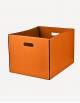 Cubo Leather Rectangular Basket - Made in Italy - Giobagnara