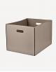 Cubo Leather Rectangular Basket - Made in Italy - Giobagnara