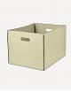 Cubo Leather Rectangular Basket - Made in Italy - Giobagnara