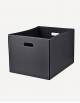 Cubo Leather Rectangular Basket - Made in Italy - Giobagnara