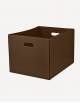 Cubo Leather Rectangular Basket - Made in Italy - Giobagnara