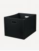 Cubo Leather Rectangular Basket - Made in Italy - Giobagnara