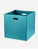 Cubo Leather Square Basket - Made in Italy - Giobagnara