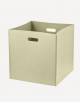 Cubo Leather Square Basket - Made in Italy - Giobagnara
