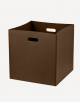 Cubo Leather Square Basket - Made in Italy - Giobagnara