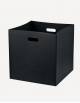 Cubo Leather Square Basket - Made in Italy - Giobagnara