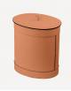 Crosby Leather Waste Paper Bin - Made in Italy - Giobagnara
