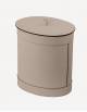 Crosby Leather Waste Paper Bin - Made in Italy - Giobagnara