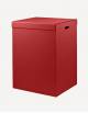 Parma Leather Laundry Basket - Made in Italy - Giobagnara