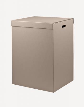 Parma Leather Laundry Basket - Made in Italy - Giobagnara