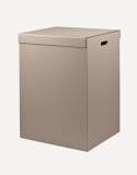 Parma Leather Laundry Basket - Made in Italy - Giobagnara