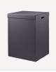Parma Leather Laundry Basket - Made in Italy - Giobagnara