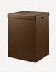 Parma Leather Laundry Basket - Made in Italy - Giobagnara