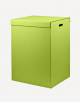 Parma Leather Laundry Basket - Made in Italy - Giobagnara