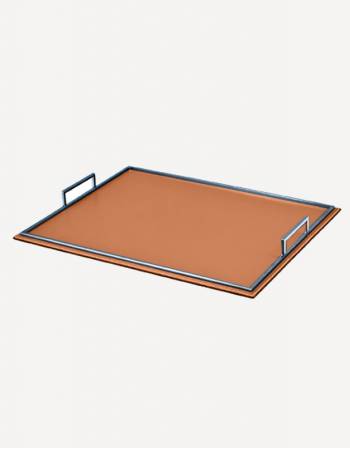 Defile Leather Rectangular Tray - Made in Italy - Giobagnara