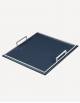 Defile Leather Square Tray - Made in Italy - Giobagnara