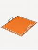 Defile Leather Square Tray - Made in Italy - Giobagnara