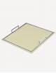 Defile Leather Square Tray - Made in Italy - Giobagnara