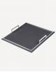 Defile Leather Square Tray - Made in Italy - Giobagnara