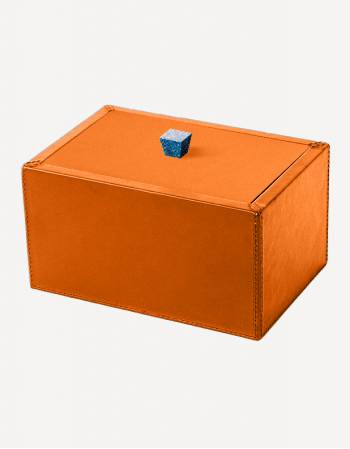 Petra Leather Rectangular Box - Made in Italy - Giobagnara