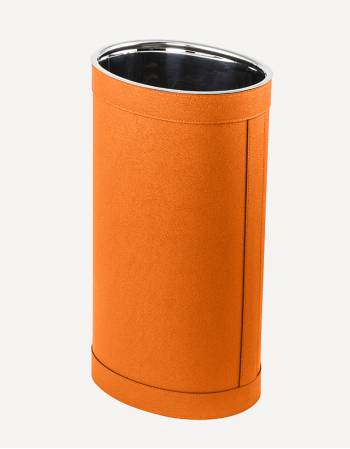 Crosby Oval Leather Umbrella Stand - Made in Italy - Giobagnara
