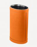 Crosby Oval Leather Umbrella Stand - Made in Italy - Giobagnara