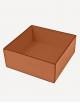 Marea Leather Square Basket - Made in Italy - Giobagnara