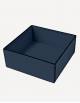 Marea Leather Square Basket - Made in Italy - Giobagnara
