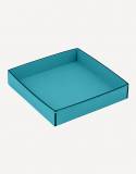 Marea Low Leather Square Basket - Made in Italy - Giobagnara