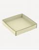 Marea Low Leather Square Basket - Made in Italy - Giobagnara