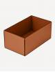 Marea Leather Rectangular Basket - Made in Italy - Giobagnara