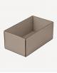 Marea Leather Rectangular Basket - Made in Italy - Giobagnara